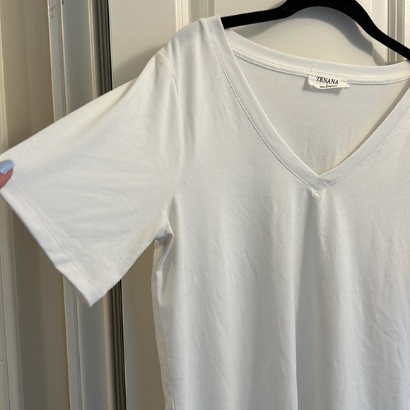 Zenana Short sleeve, V-neck T-shirt - Picture 3 of 6
